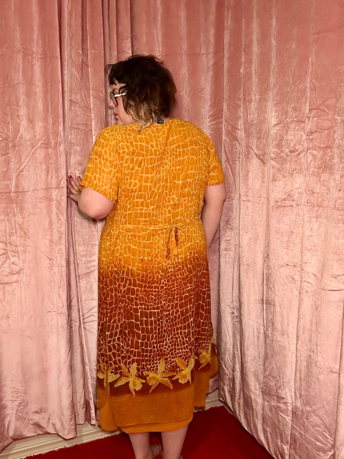 Orange Chiffon Dress (24)