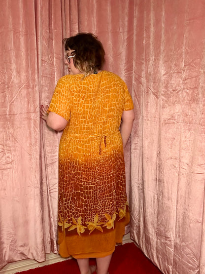 Orange Chiffon Dress (24)