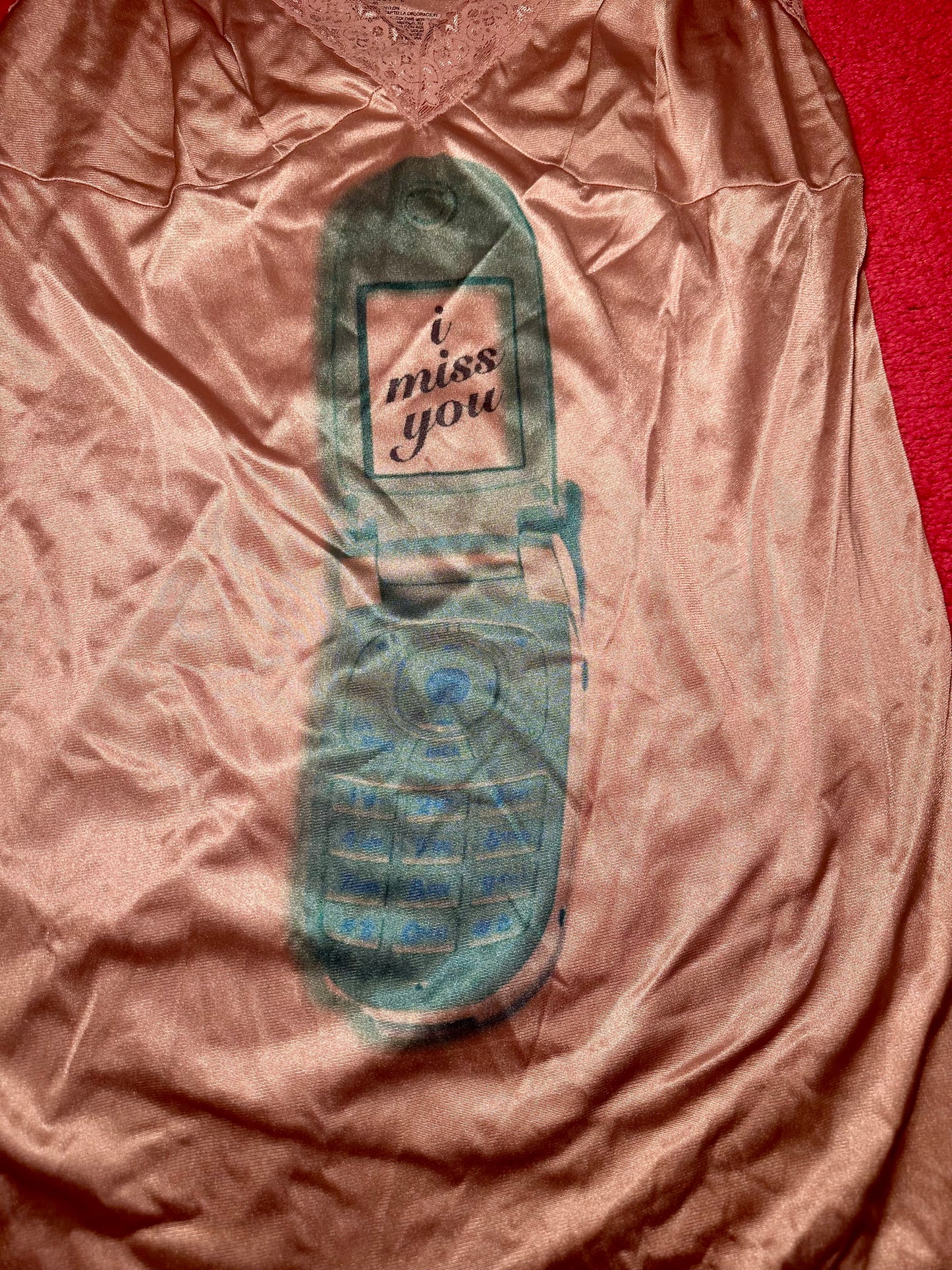 I Miss You Phone Slip Dress (XL)