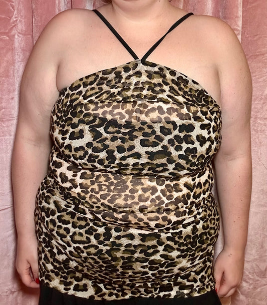 Leopard Mesh Top (XL)