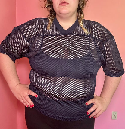 Mesh Navy Sports Jersey (XL)