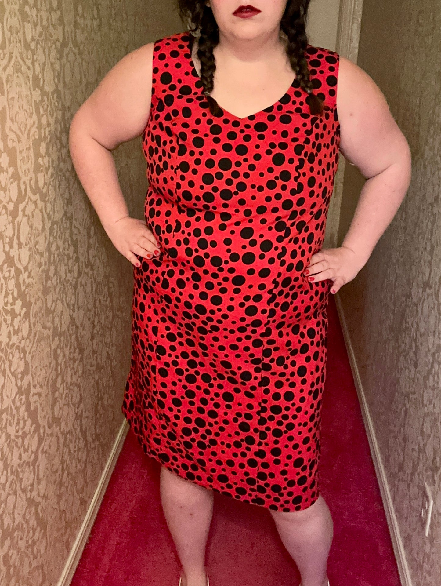 Red Polka Dot Dress (18W)