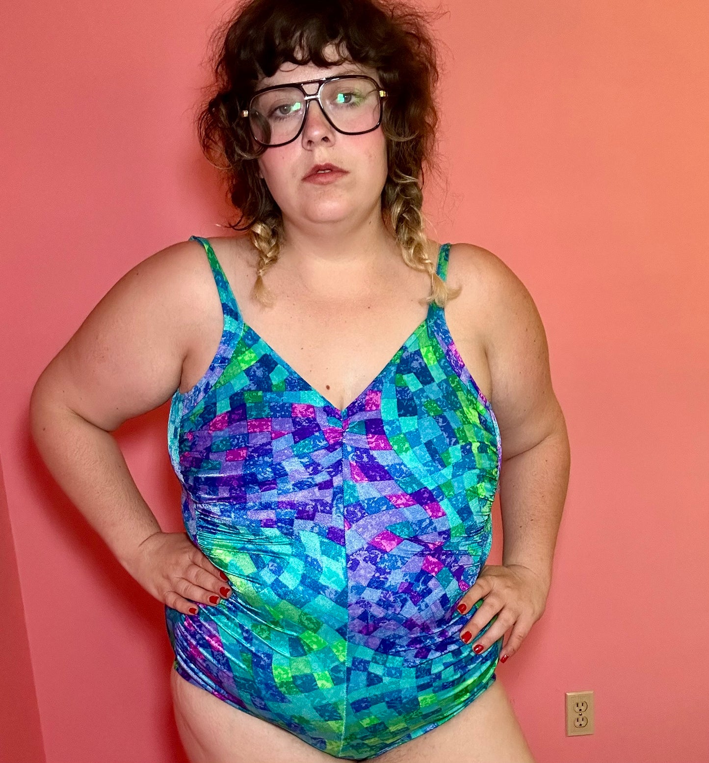 Colorful Squares Swimsuit (16)