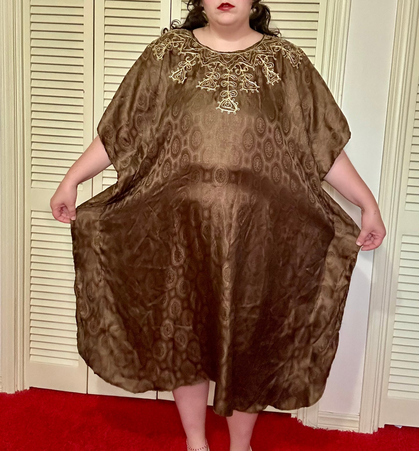 Brown and Gold Kaftan (5X)