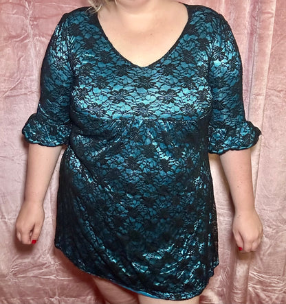 Blue Lace Dress (XL)