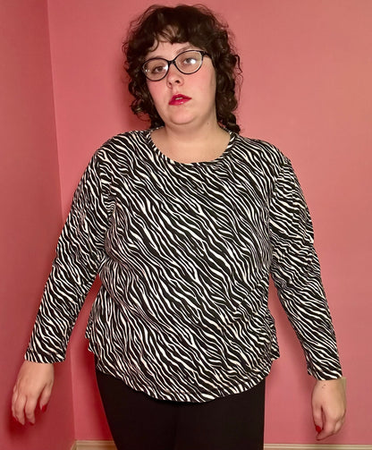 Zebra Long sleeve Shirt (XXL)