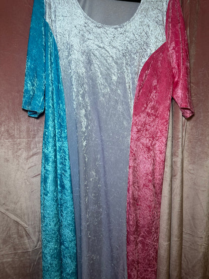 Velvet Panel Dress (2X/3X)