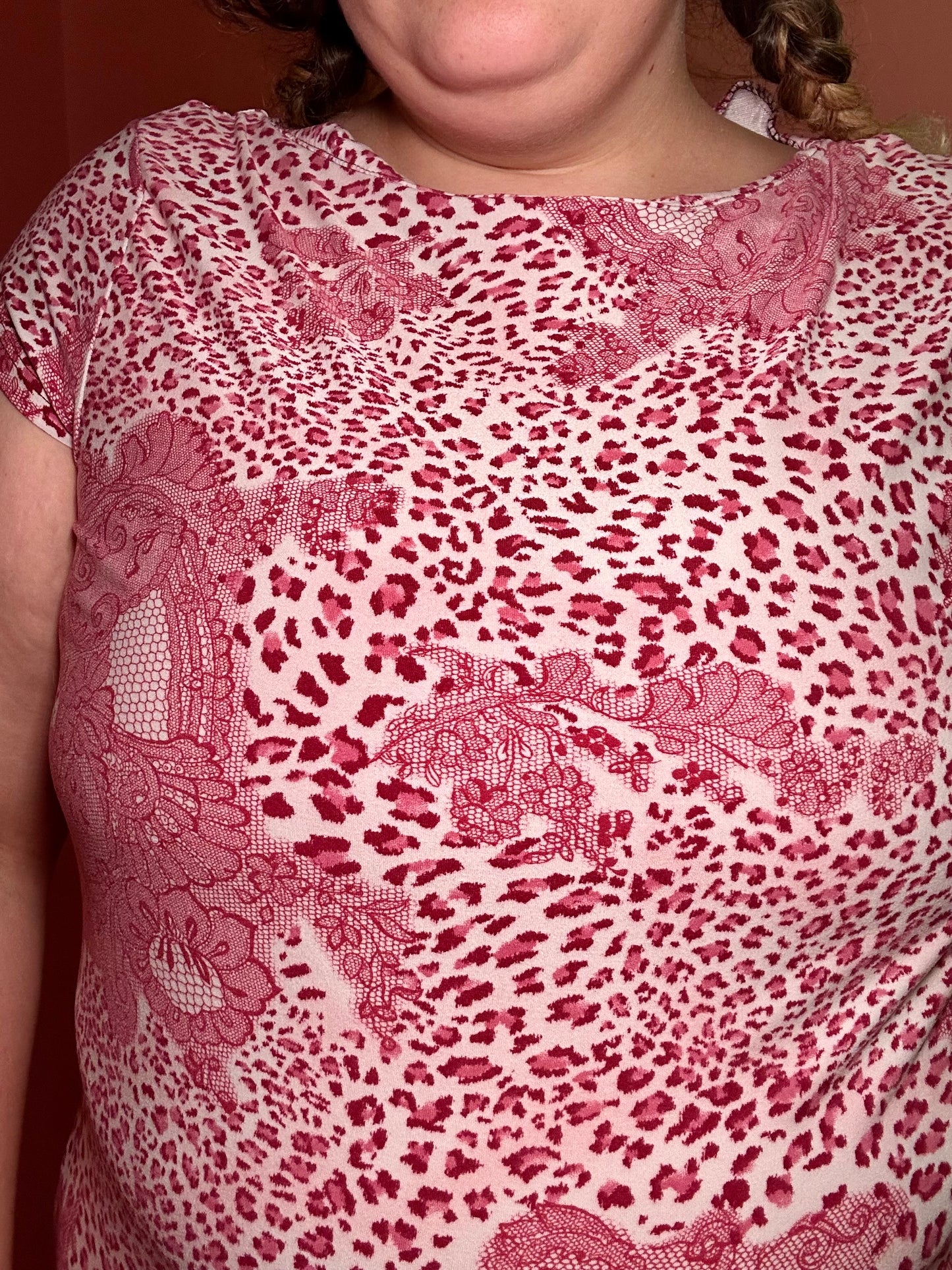 Pink Leopard Top (XL)