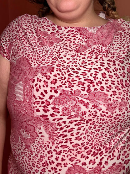 Pink Leopard Top (XL)