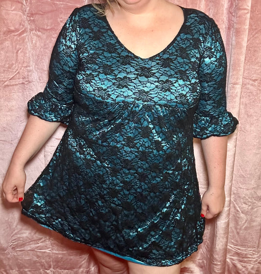Blue Lace Dress (XL)