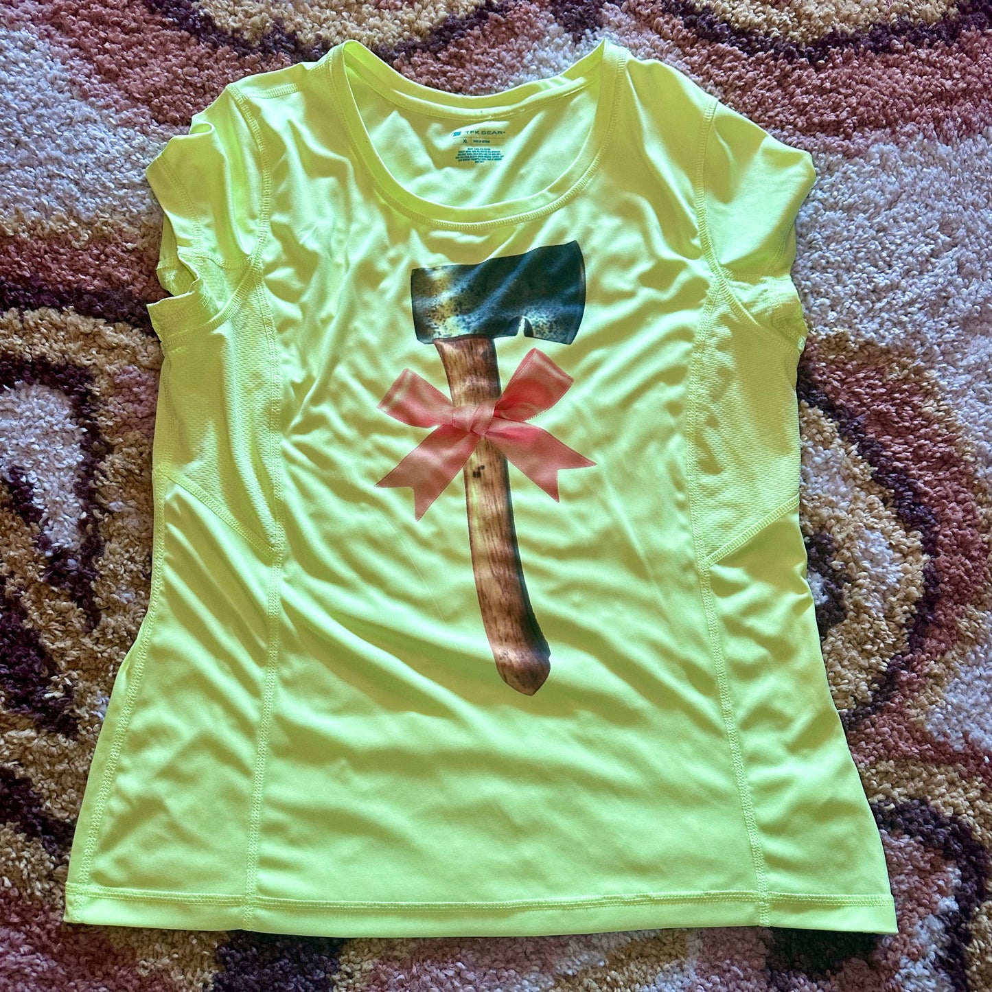 Neon Green Hatchet Top (XL)