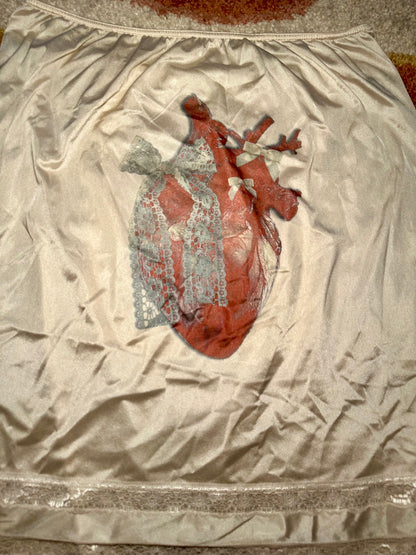 Bow Heart Slip Skirt (4X)