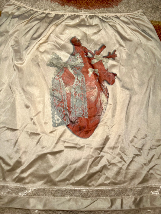 Bow Heart Slip Skirt (4X)