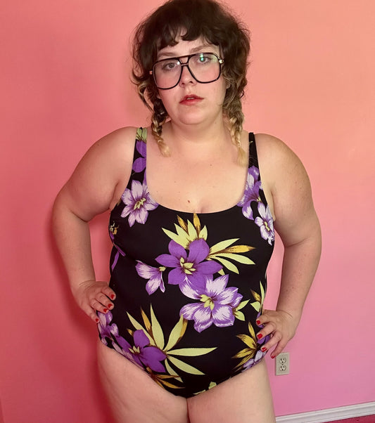 Purple Flower Swimsuit (14)
