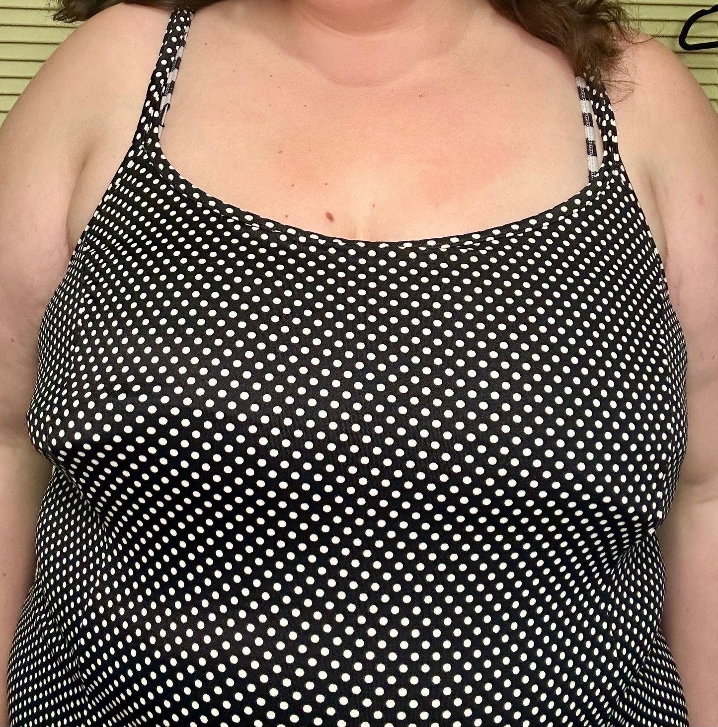 Polka Dot Tankini Swim Top (20W)