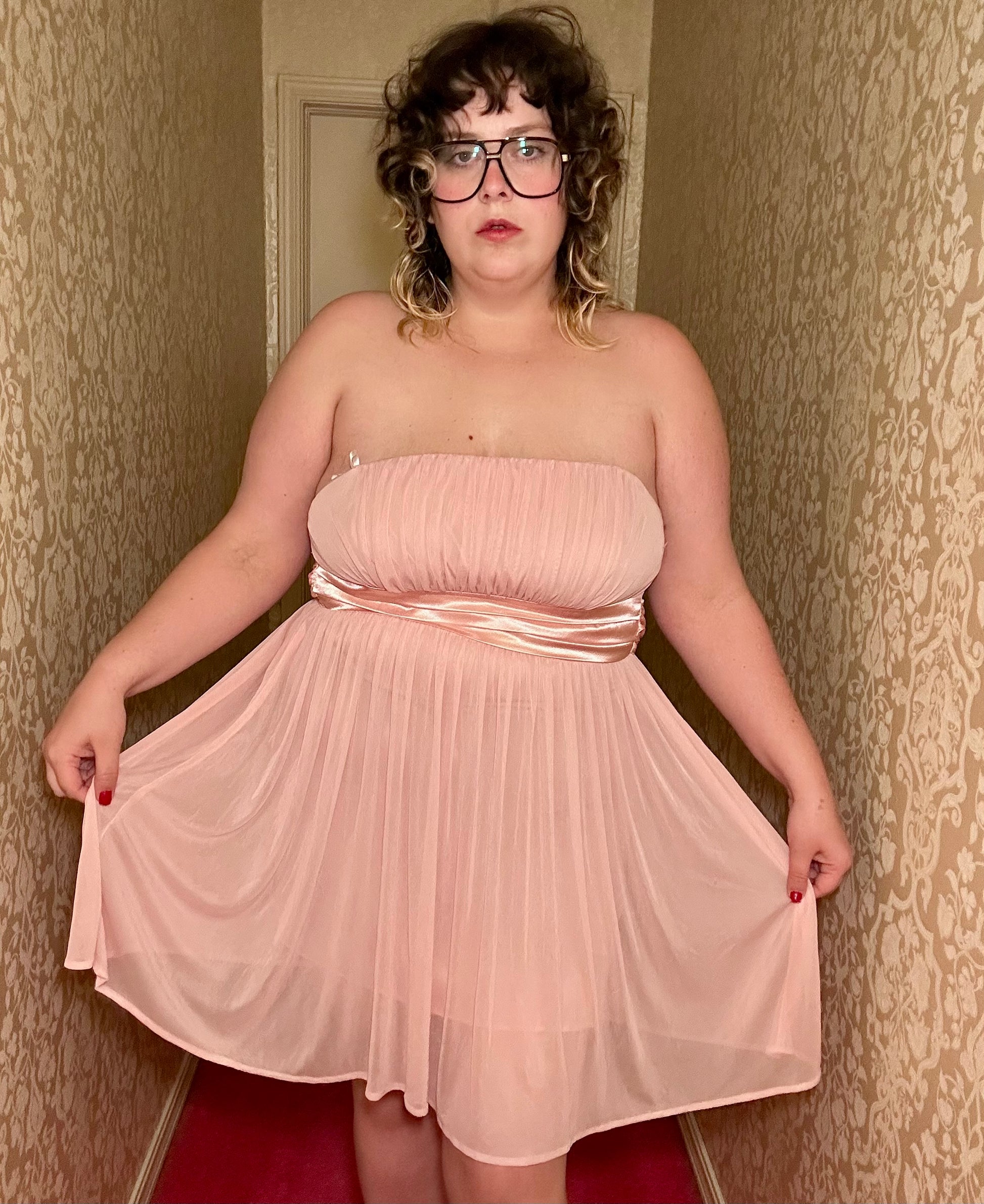 Baby Pink Tube Dress Sacred Sweetie Baby Pink Tube Dress Sacred Sweetie
