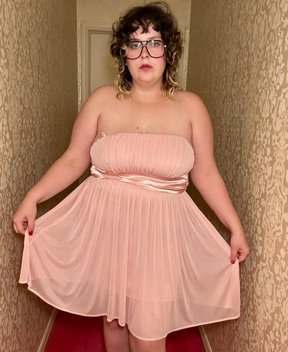 Baby Pink Tube Dress