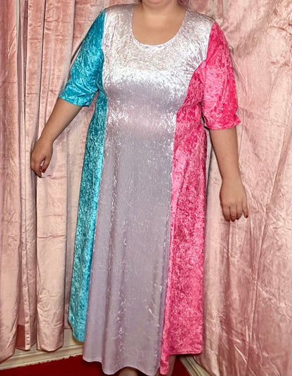 Velvet Panel Dress (2X/3X)