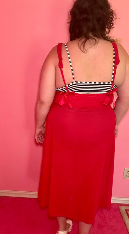 Red Lace Dress (L)