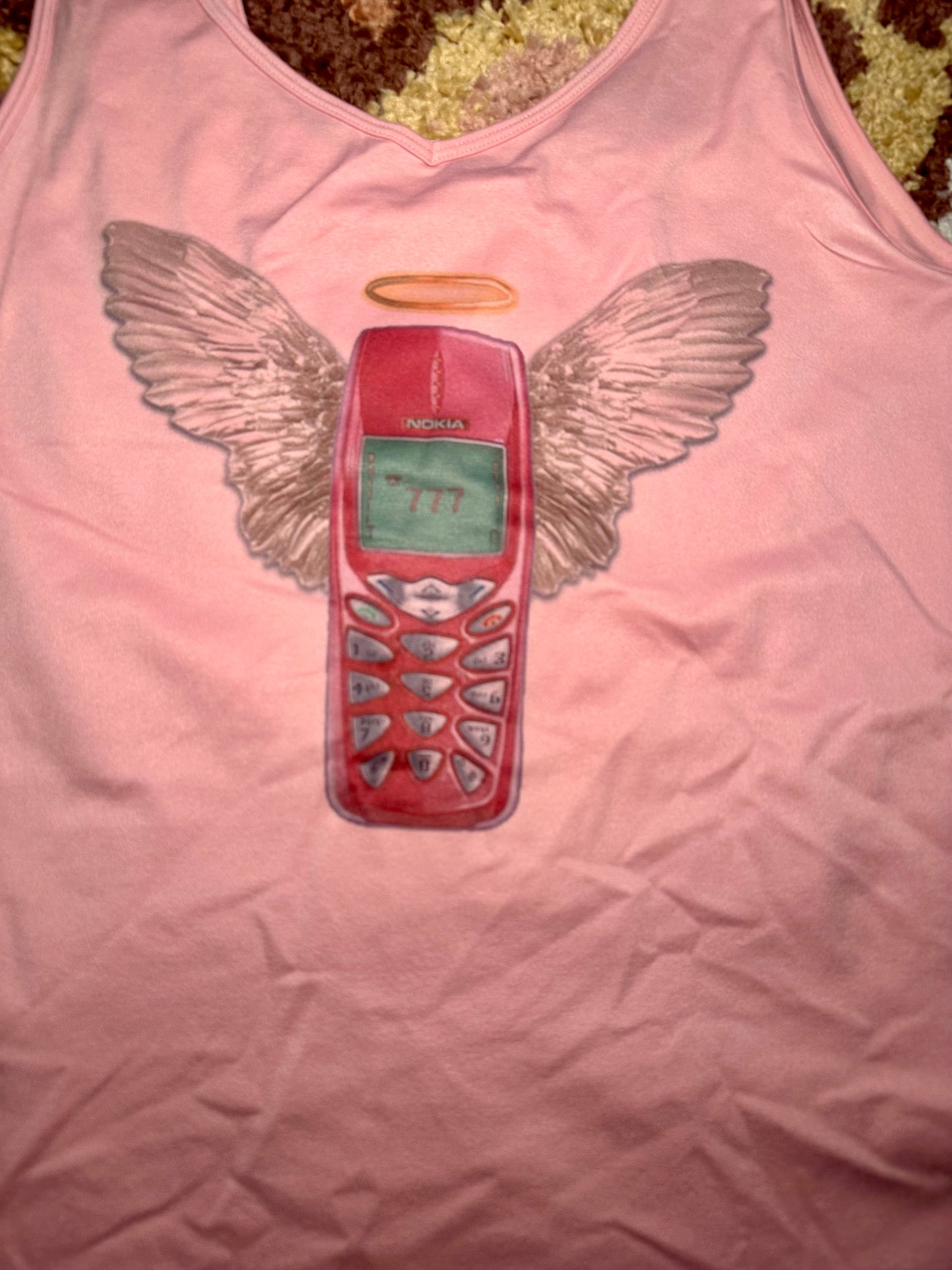 Pink Phone Angel Top (L)