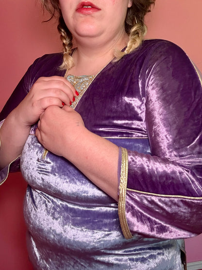 Purple Velvet Panel Top (XL)