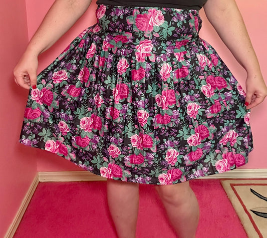 Pleated Floral Skirt (16)