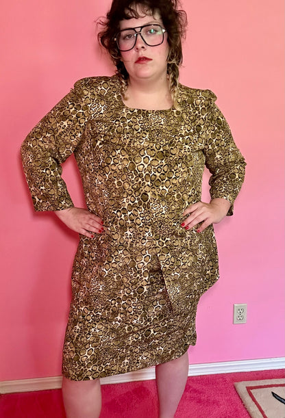 Leopard Business Dress (20W)