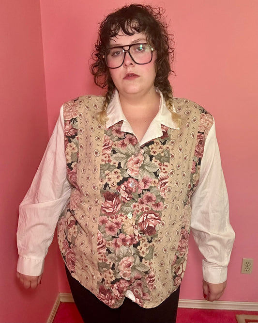 Floral Button Up (22/24W)