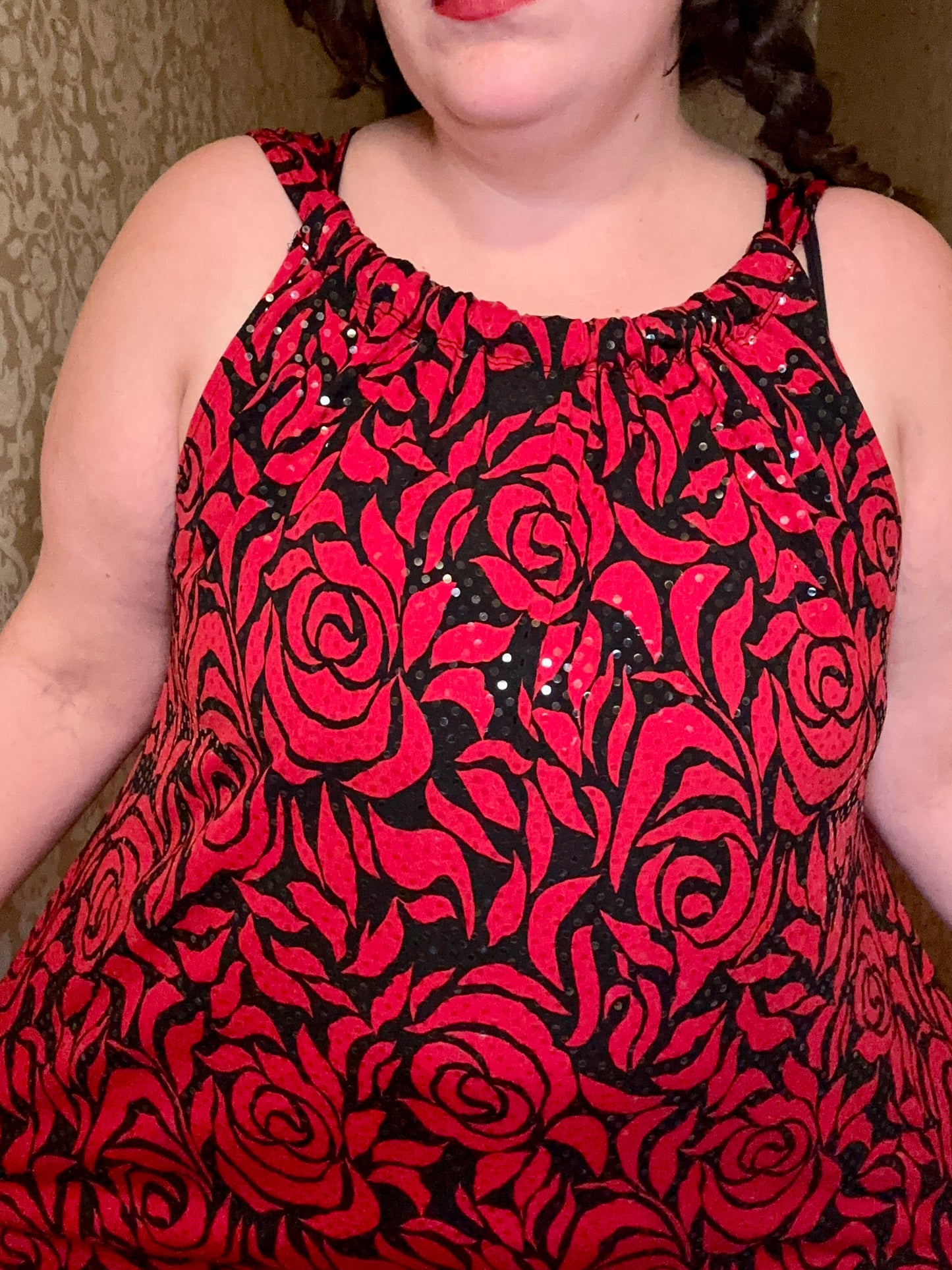 Red Rose Sparkly Dress (22/24)