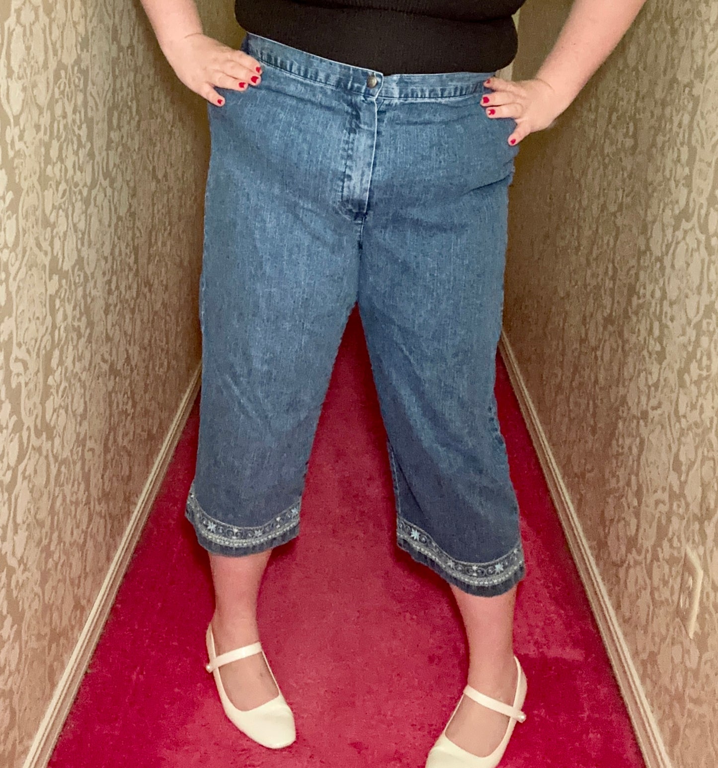 Blue Denim Capris (18)