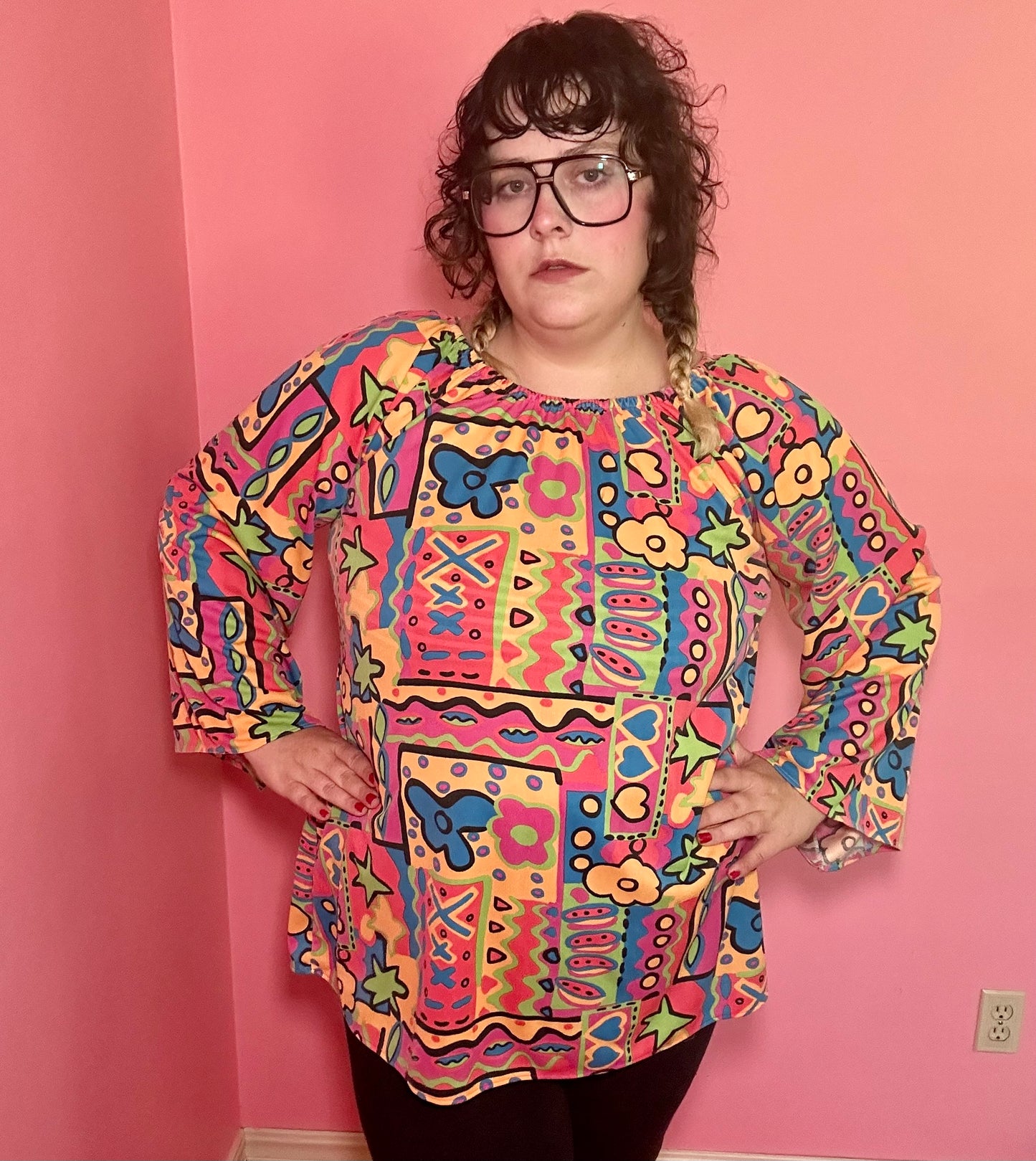 Groovy Colorful Top (2X)