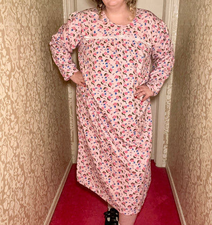 Pink Flannel Nightgown (2X)