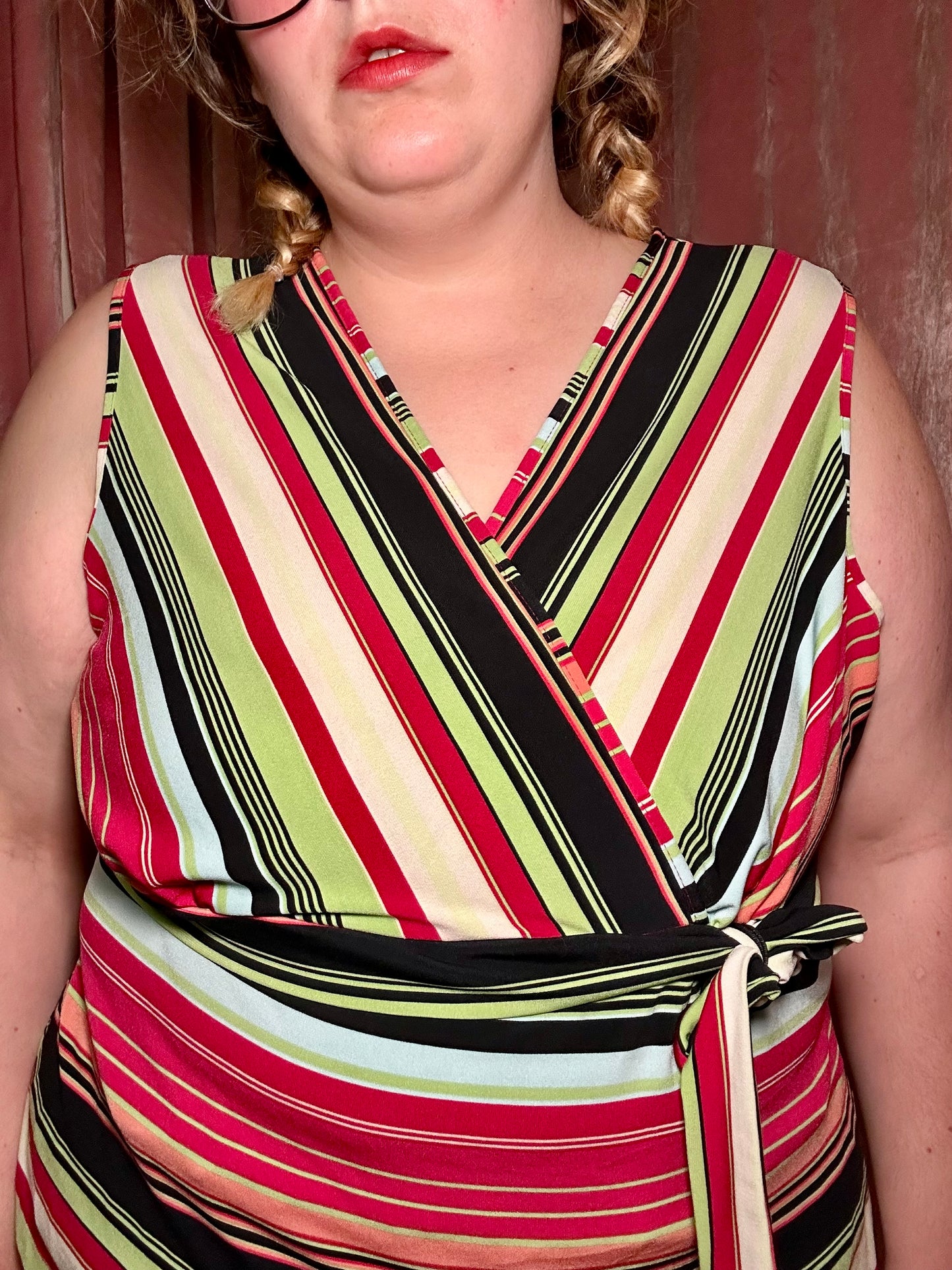 Y2K Striped Top (2X)