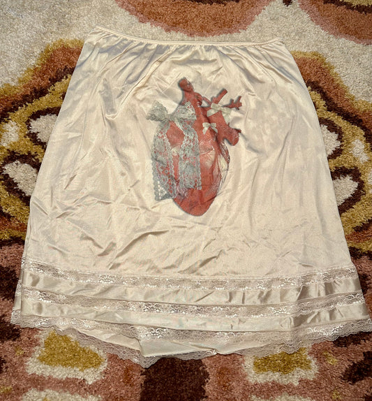 Bow Heart Slip Skirt (4X)