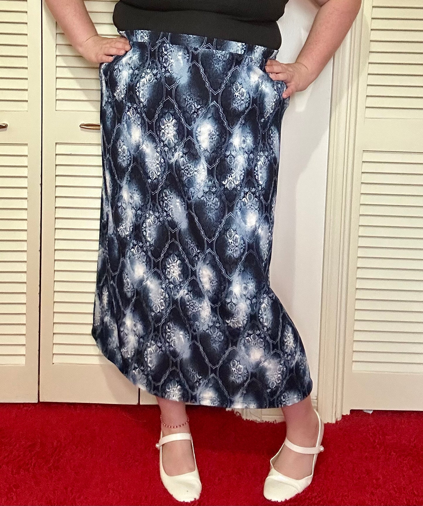 Blue Grunge Skirt (2X)