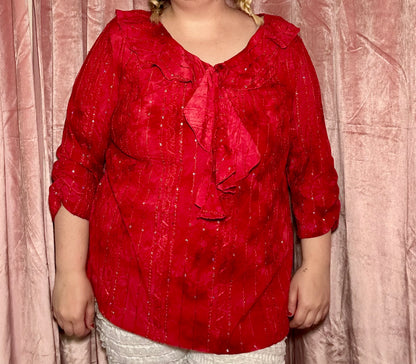 Red Sparkle Fairy Top (18/20)