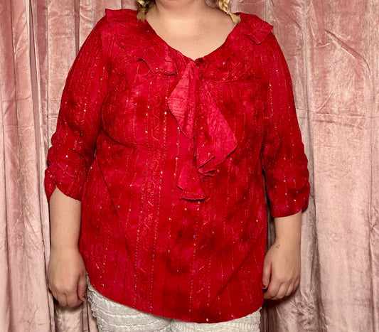 Red Sparkle Fairy Top (18/20)