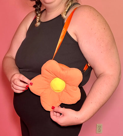 Orange Flower Purse