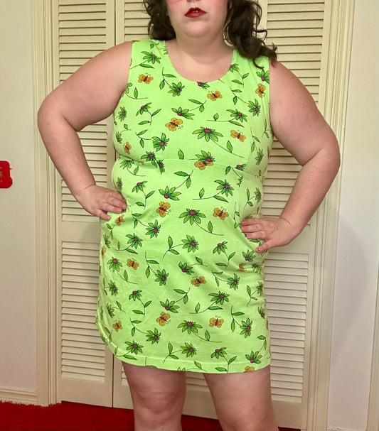Green Butterfly Dress (XL)