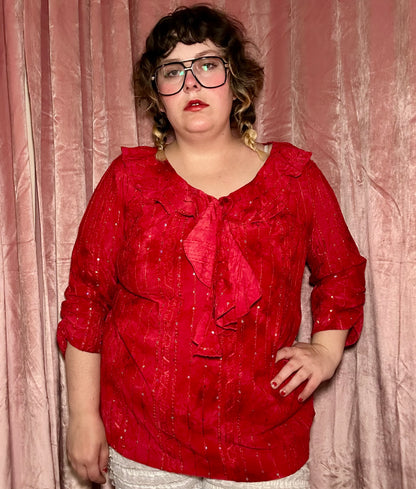 Red Sparkle Fairy Top (18/20)
