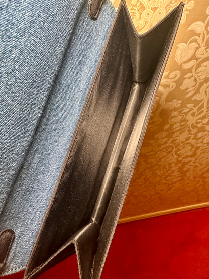 Denim Grommet Clutch