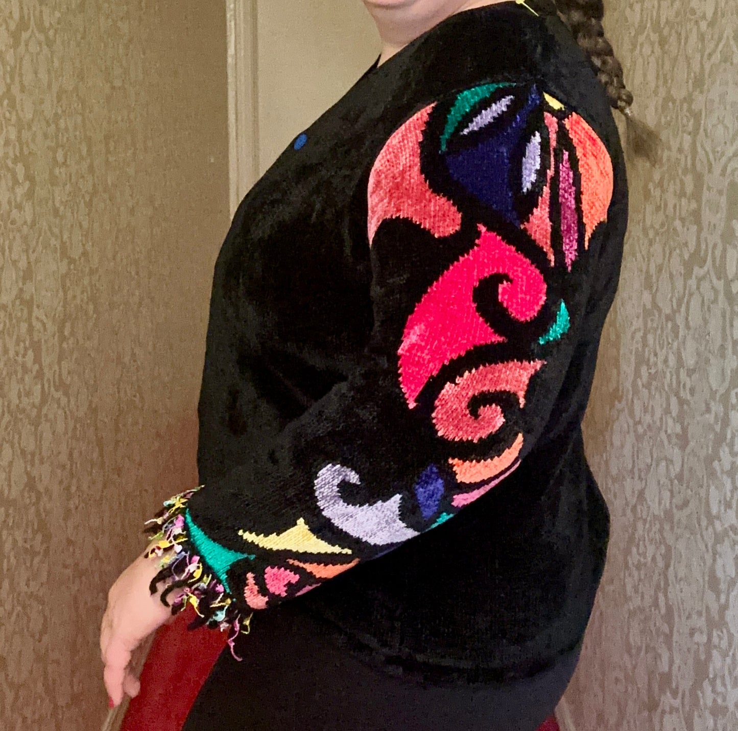 Stain Glass Sweater Cardigan (XL)
