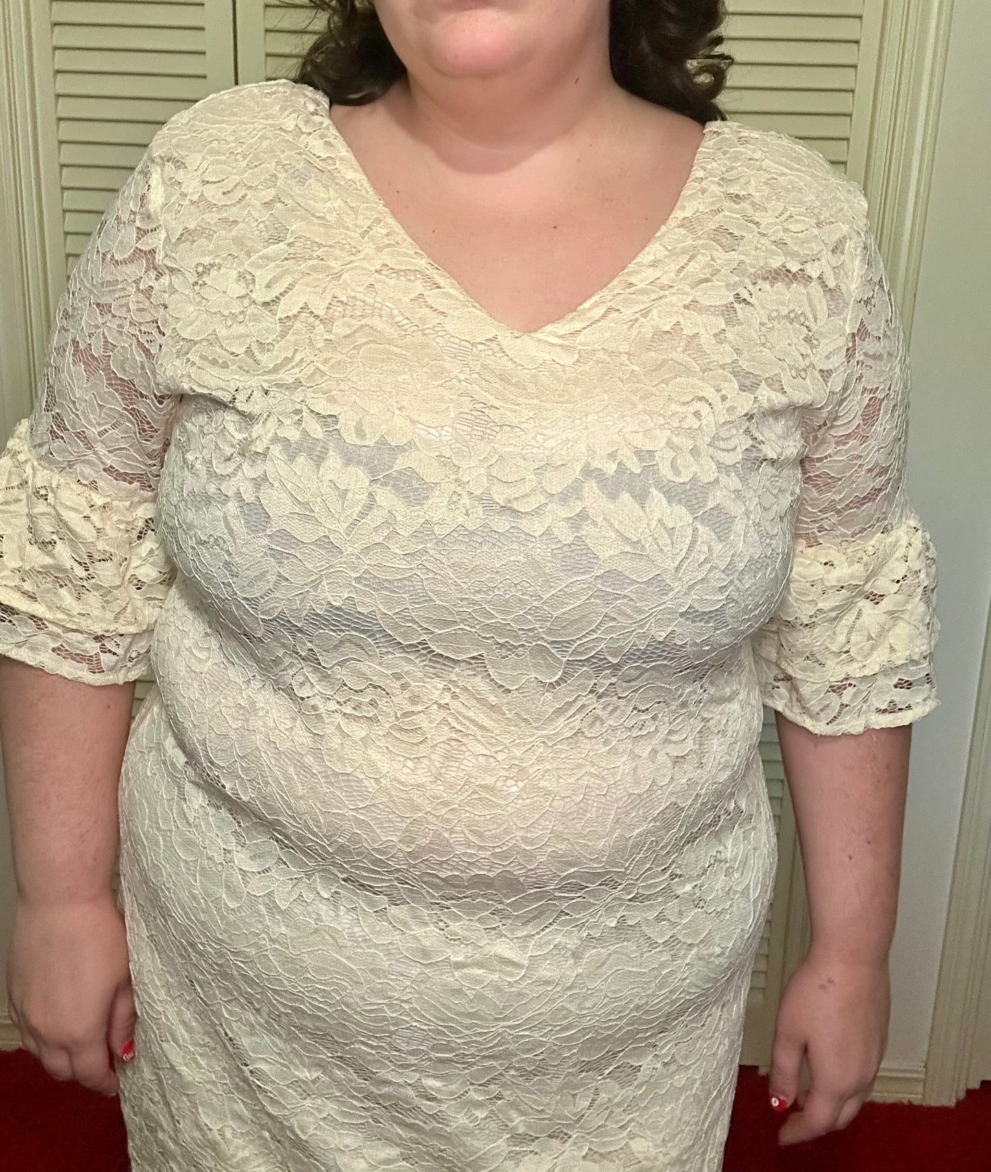 White Lace Dress (XXL)