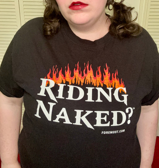 Riding Naked ? Biker T-Shirt (XL)
