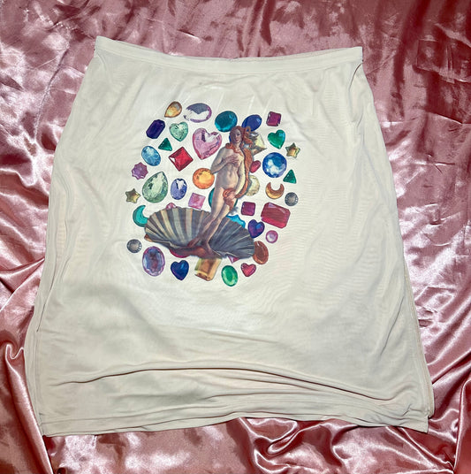 Venus Of Rhinestones Slip Skirt (2XL)