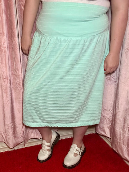 Teal 80s Skirt (1X)