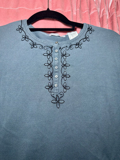 Grey Long Sleeve Top (XL)
