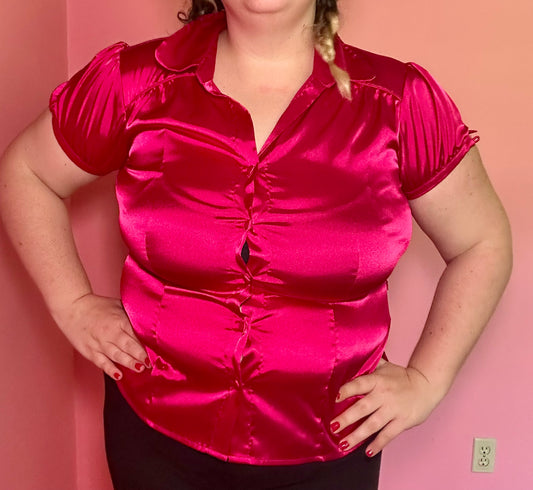 Pink Y2K Office Top (XL)