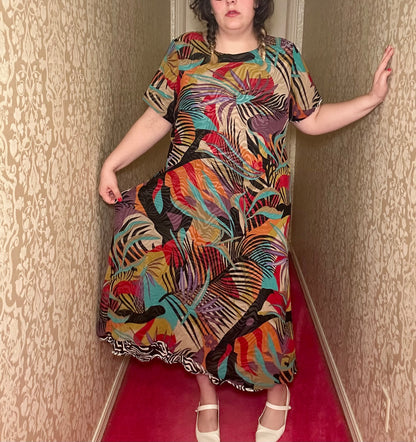 Reversible Chiffon Zebra Dress (18/20)