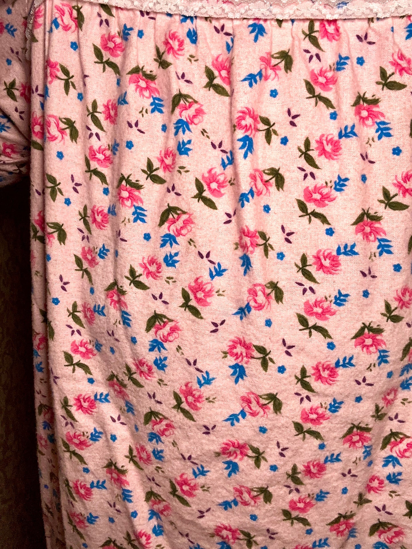 Pink Flannel Nightgown (2X)
